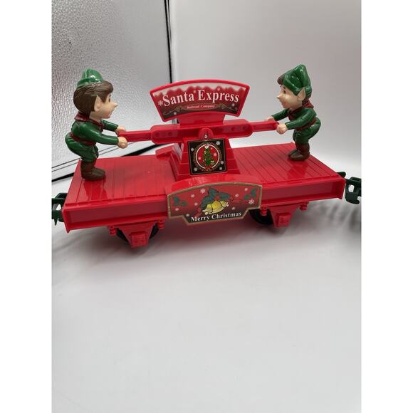 Vintage EZTEC Santa Express Christmas Train Lot Of 3 Pieces - Picture 12 of 13